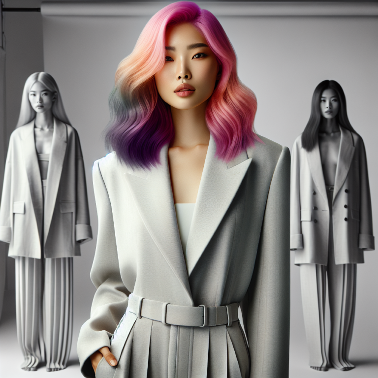 ハイトーンヘアに似合う韓国モノトーンコーデ