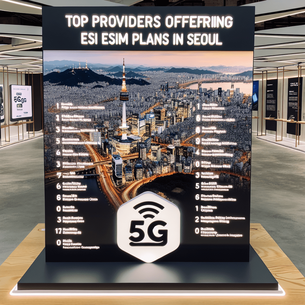 - Top Providers Offering PAYG eSIM Plans in Seoul