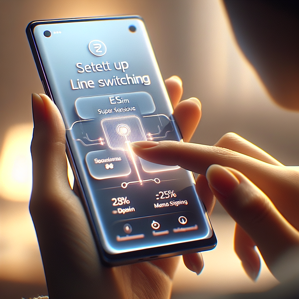- Setting Up eSIM Line Switching on Your Device