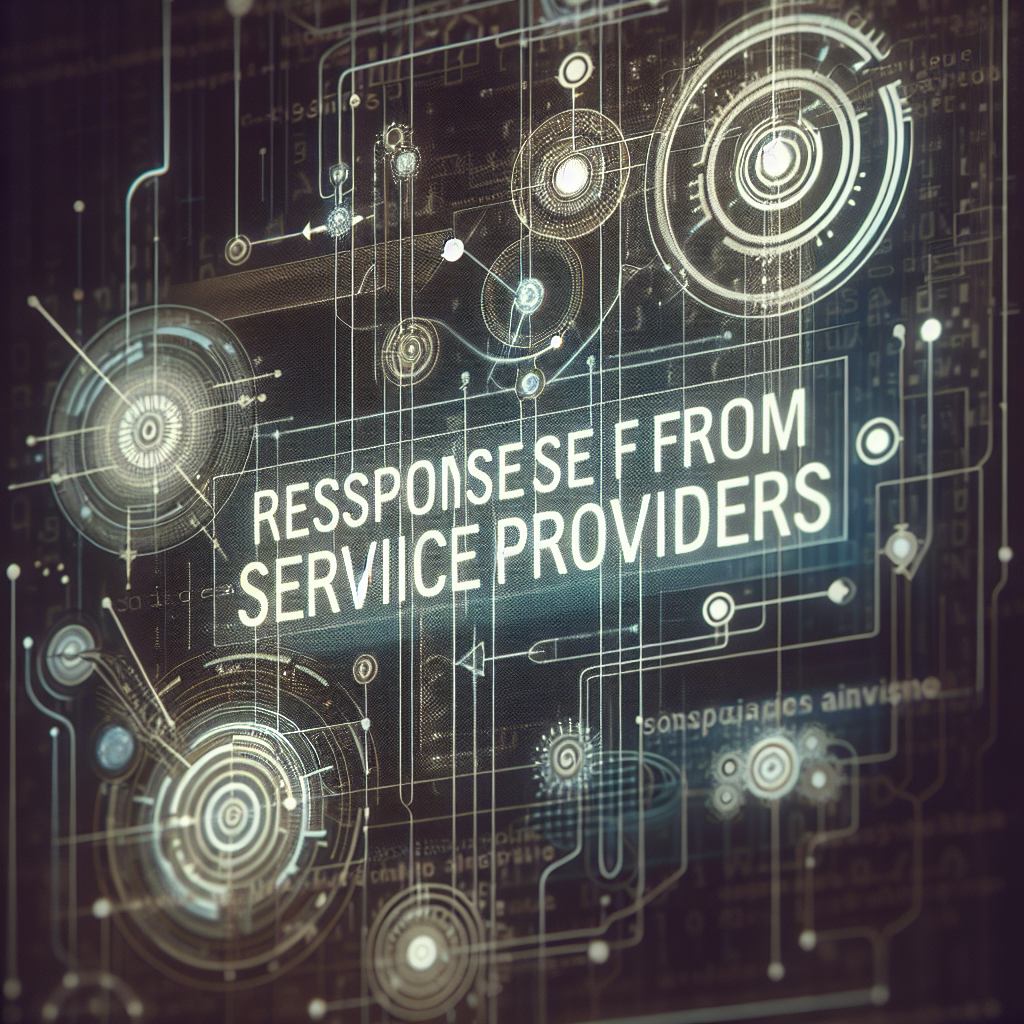 - Response from Service Providers