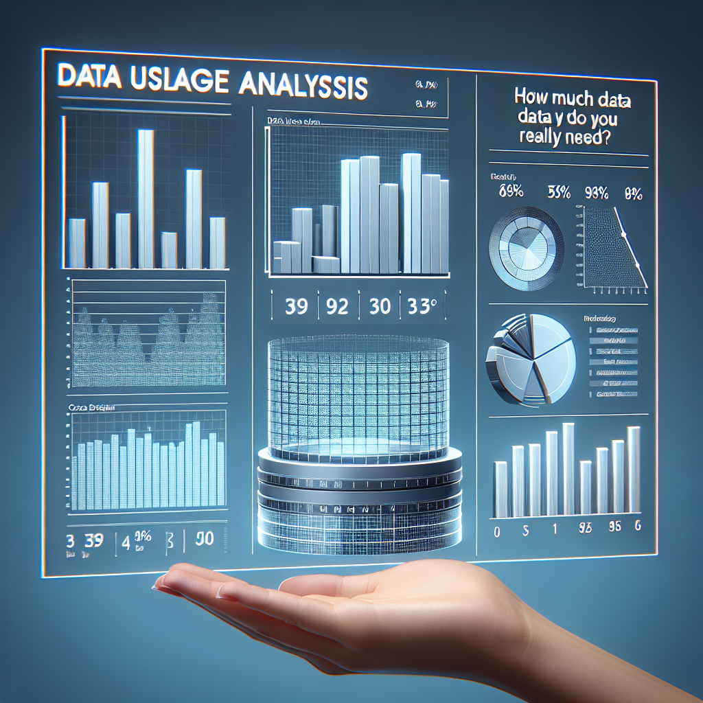 - Data Usage Analysis: How Much Data Do You Really Need?