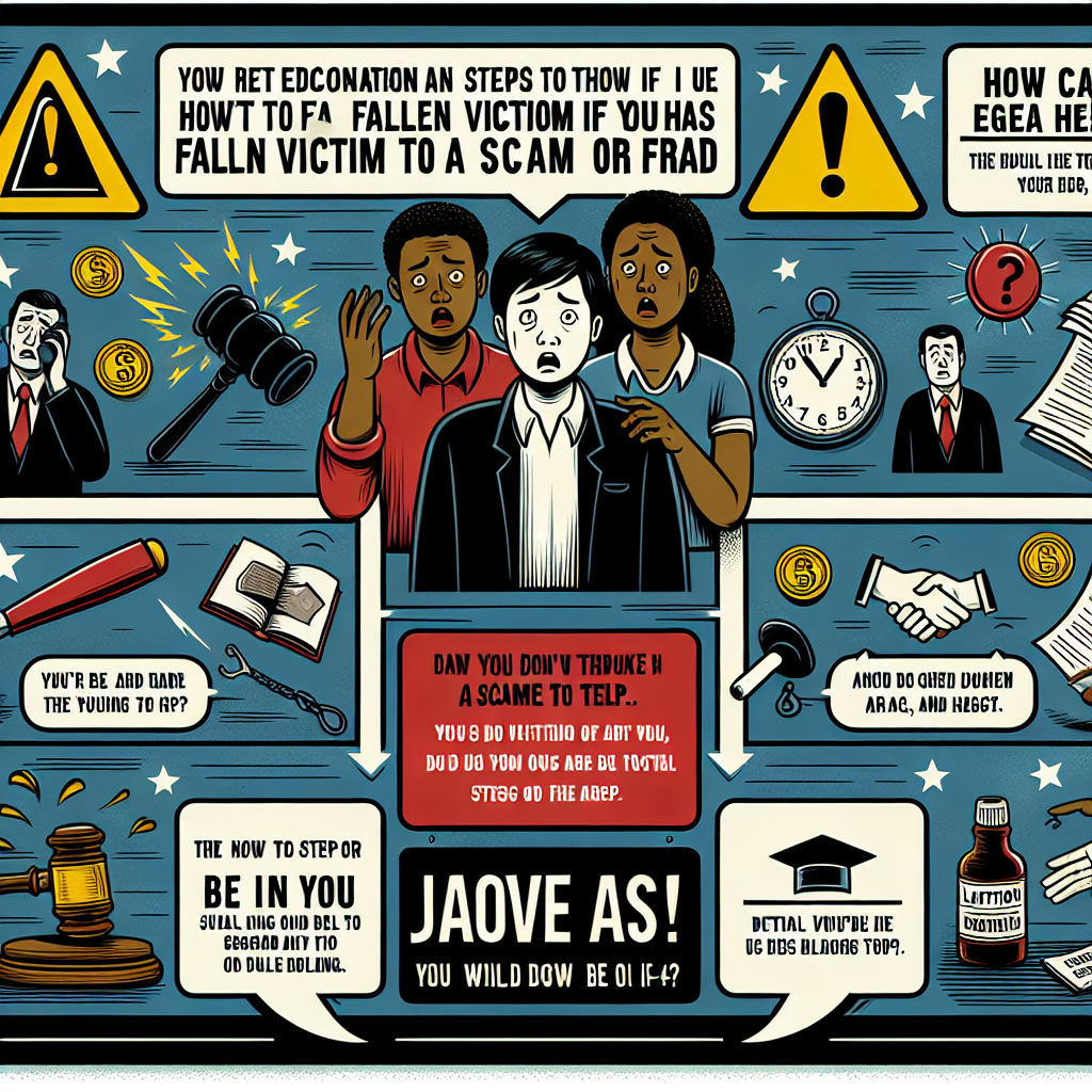 - What to Do If You’ve Fallen Victim