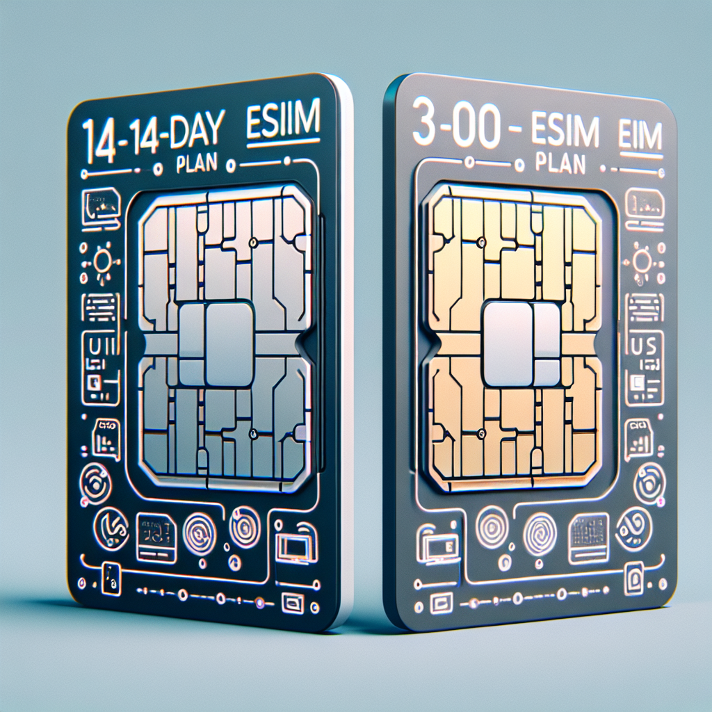Comprehensive 14 and 30-Day eSIM Plans