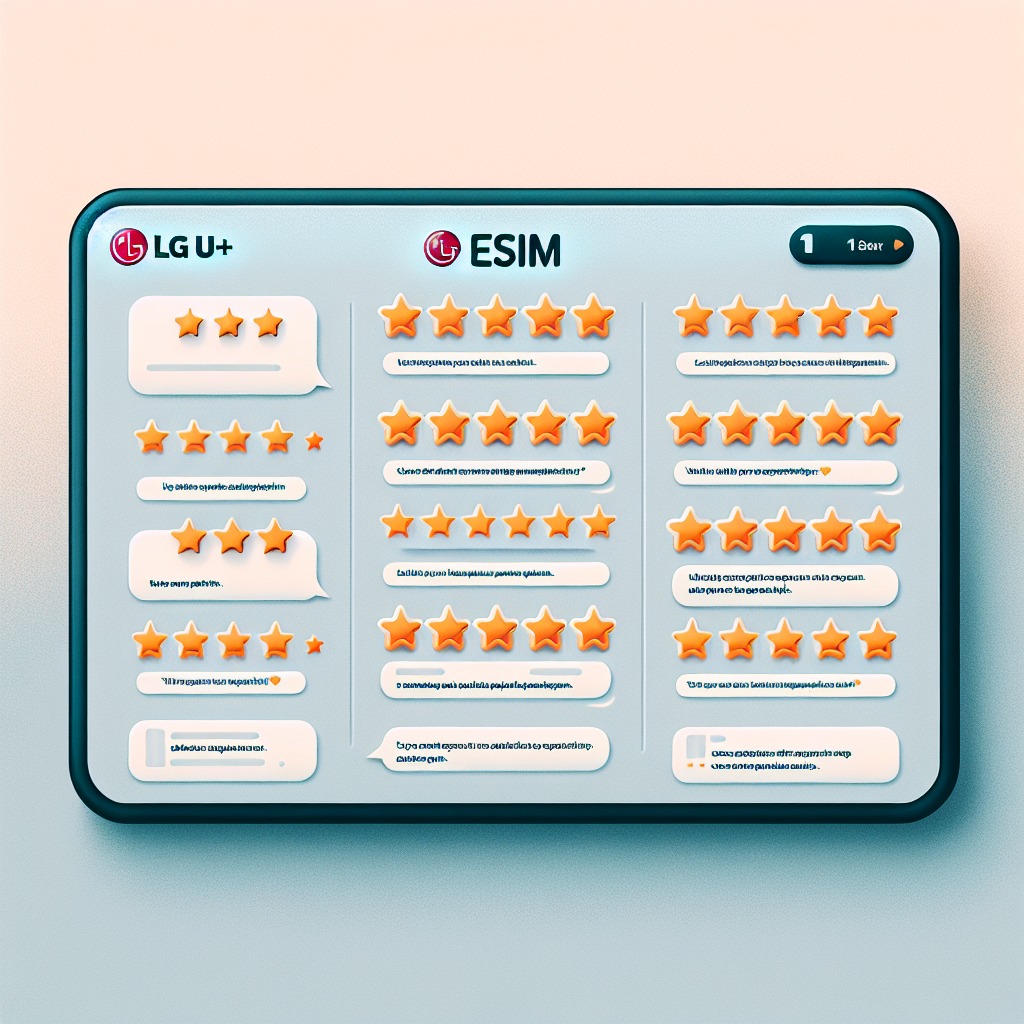 User Experiences: LG U+ eSIM Reviews