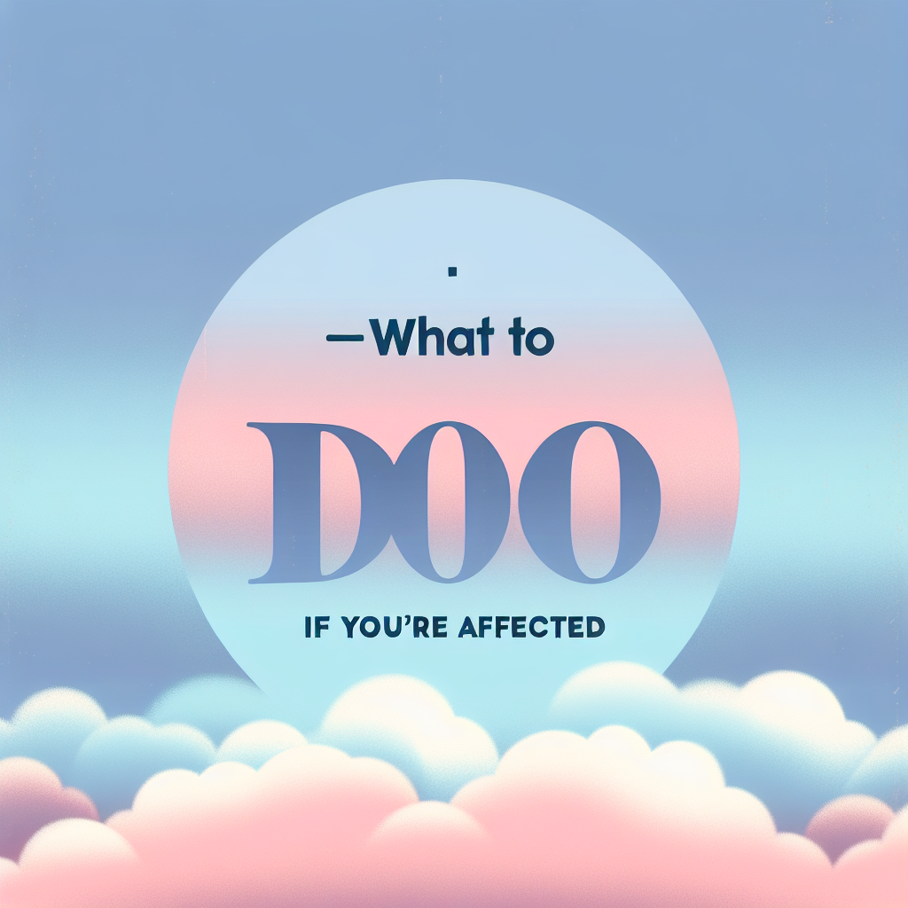 - What to Do if You're Affected