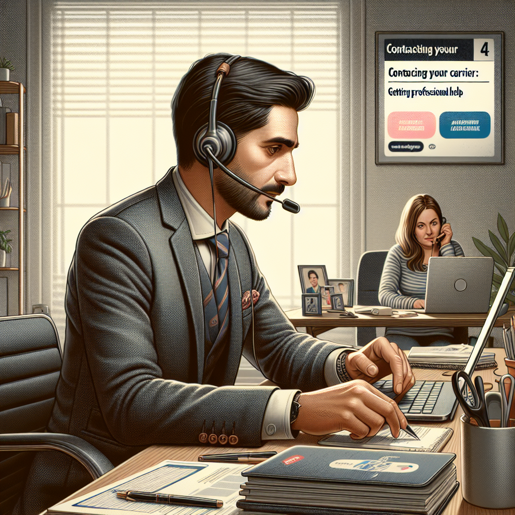 Contacting Your Carrier: Getting Professional Help