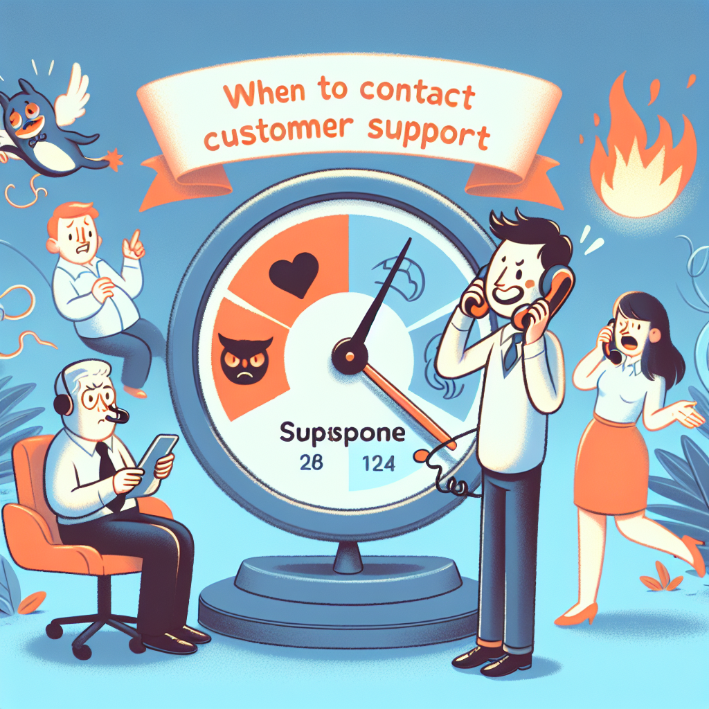 - When to Contact Customer Support