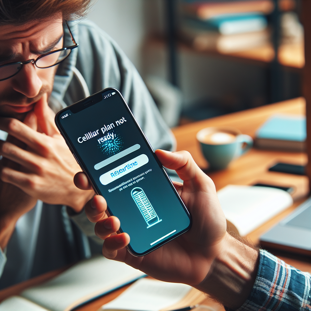 - Troubleshooting the Cellular Plan Not Ready Issue on iPhones