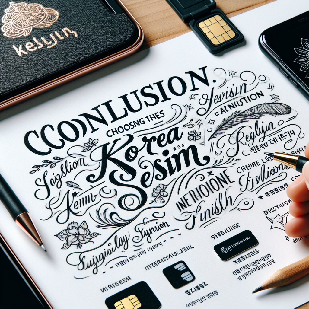 - Conclusion: Choosing the Best Korea eSIM for Your Needs