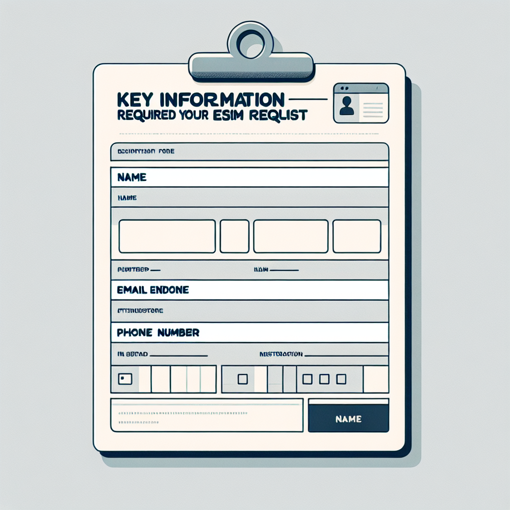 - Key Information Required for Your eSIM Request