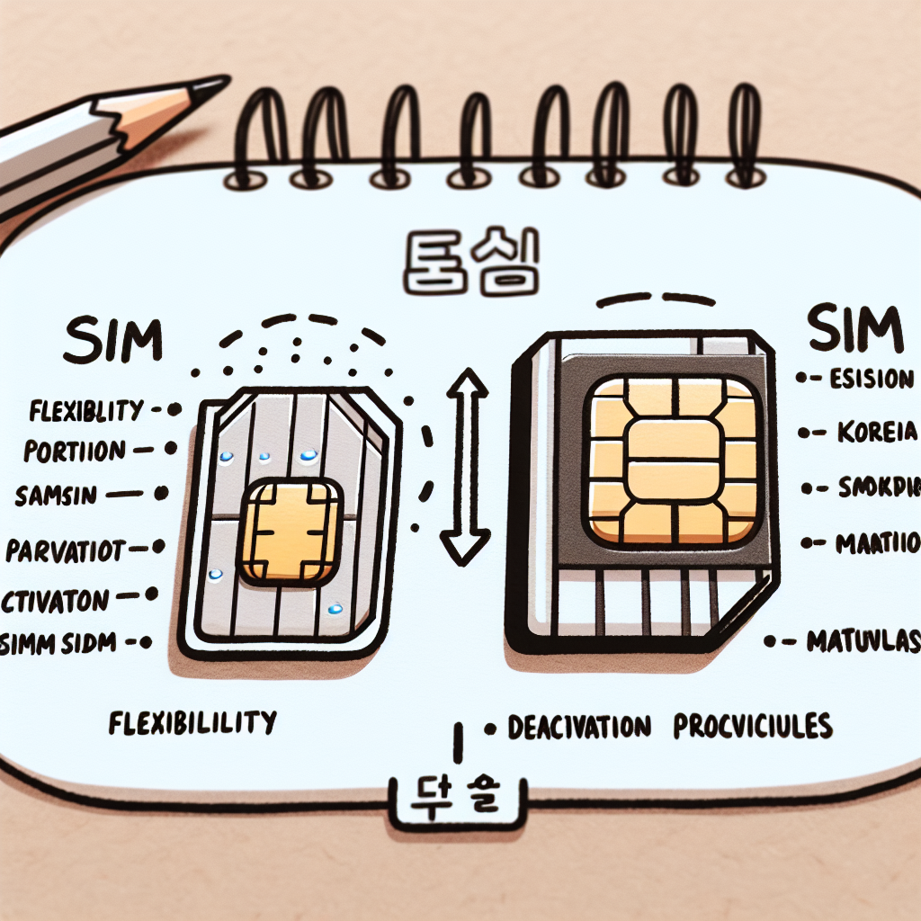 - Comparing Korea eSIM with Traditional SIM Cards