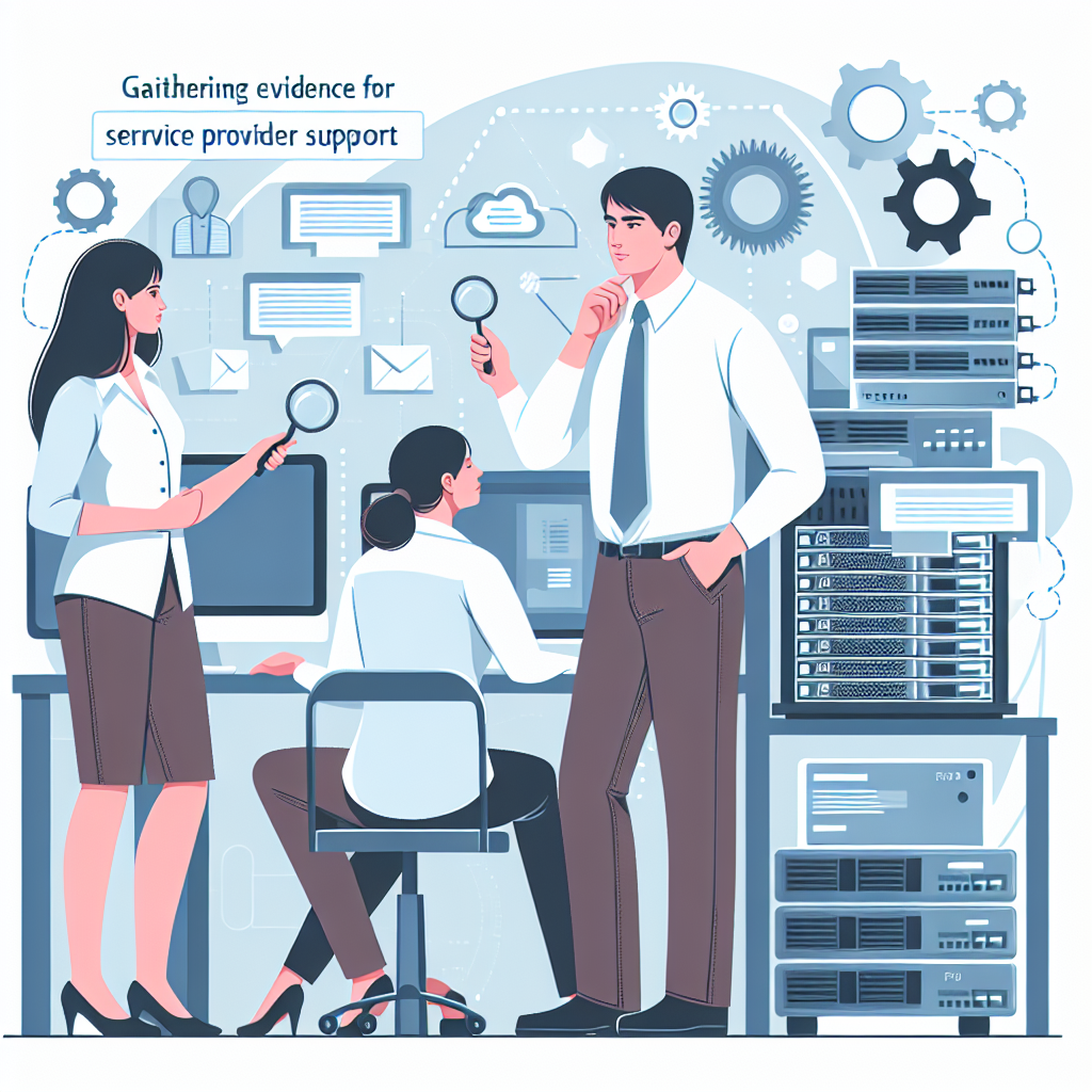 - Gathering Evidence for Service Provider Support