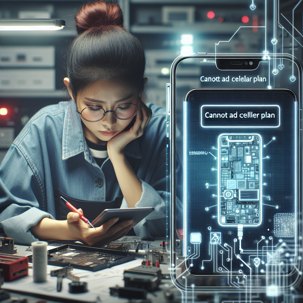 Troubleshooting “Cannot Add Cellular Plan” Errors