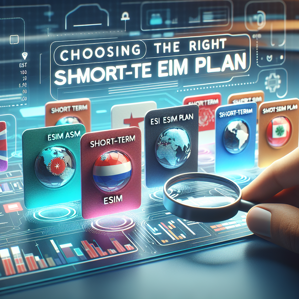 - Choosing the Right Short-Term eSIM Plan