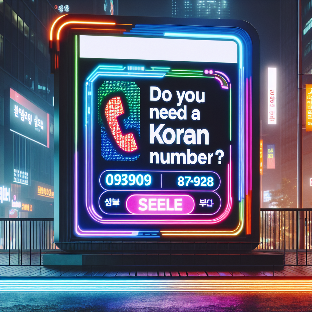 Do You Need a Korean Phone Number?