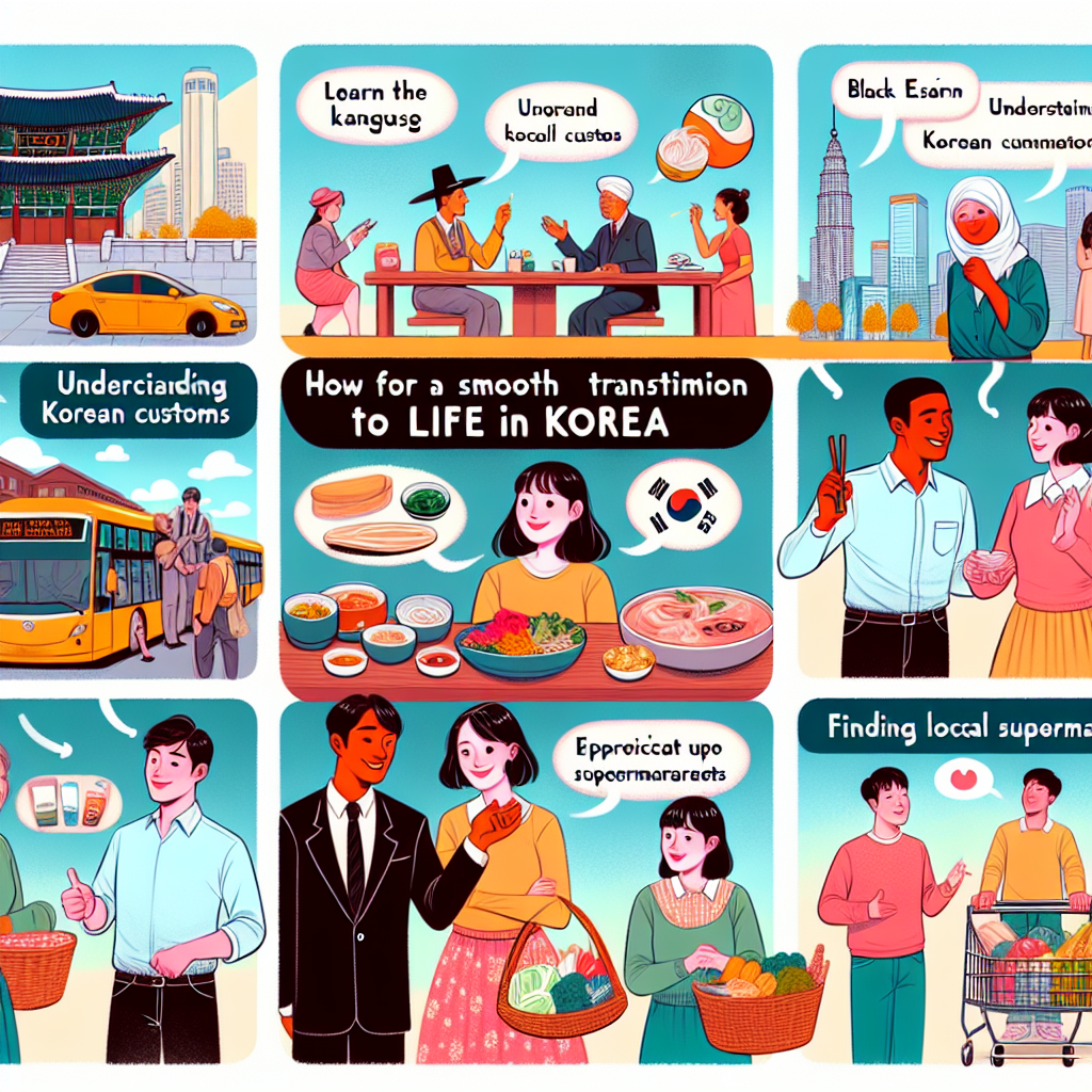 - Tips for a Smooth Transition to Life in Korea