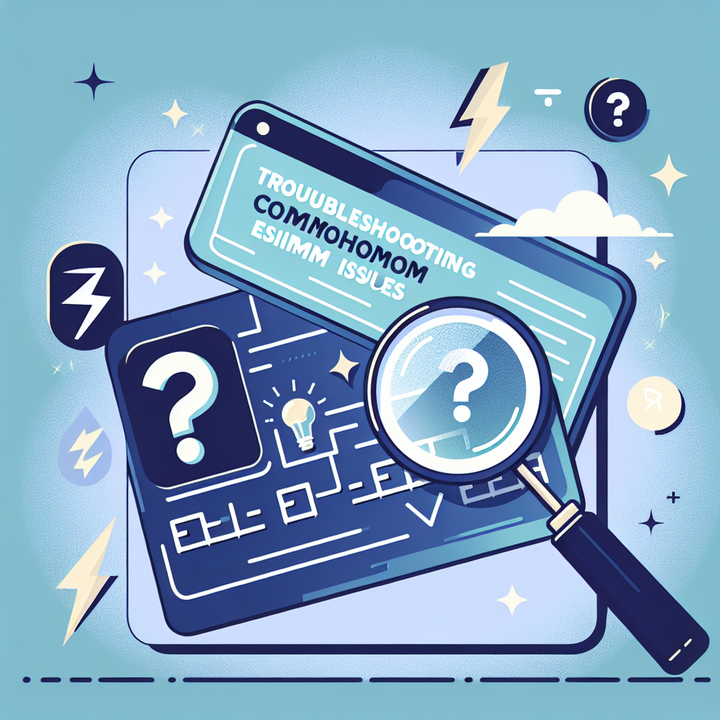 - Troubleshooting Common eSIM Issues