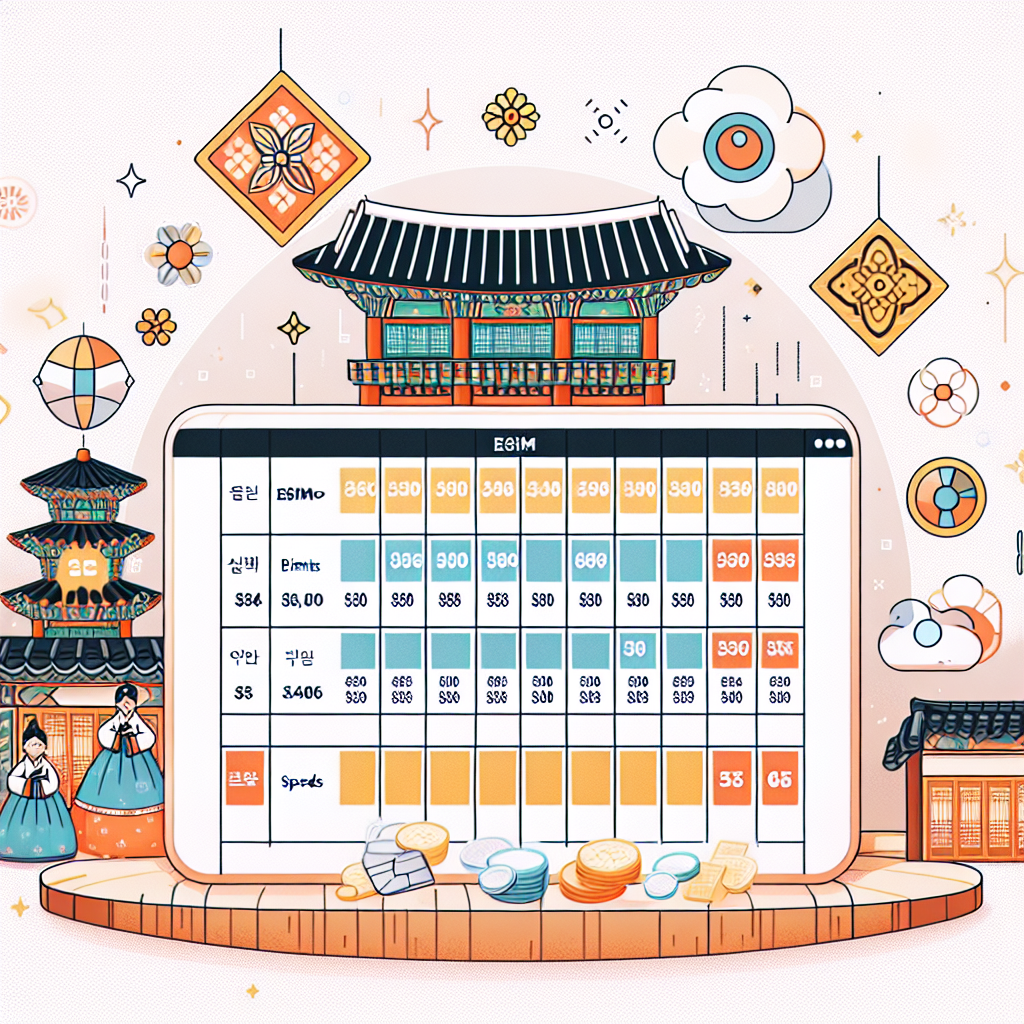 Comparing eSIM Plans and Providers in Korea