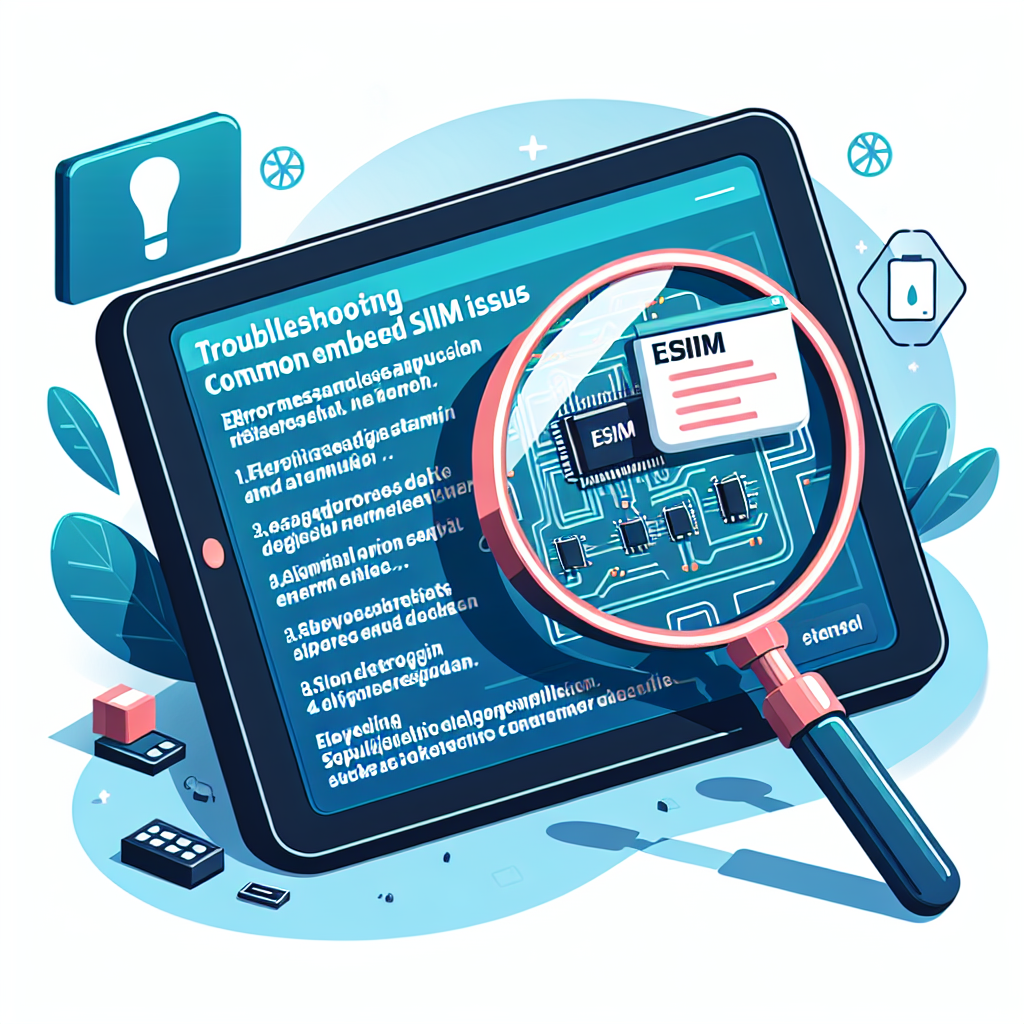 - Troubleshooting Common eSIM Issues