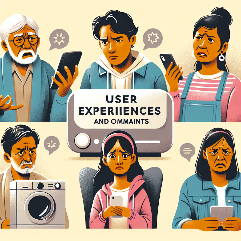- User Experiences and Complaints