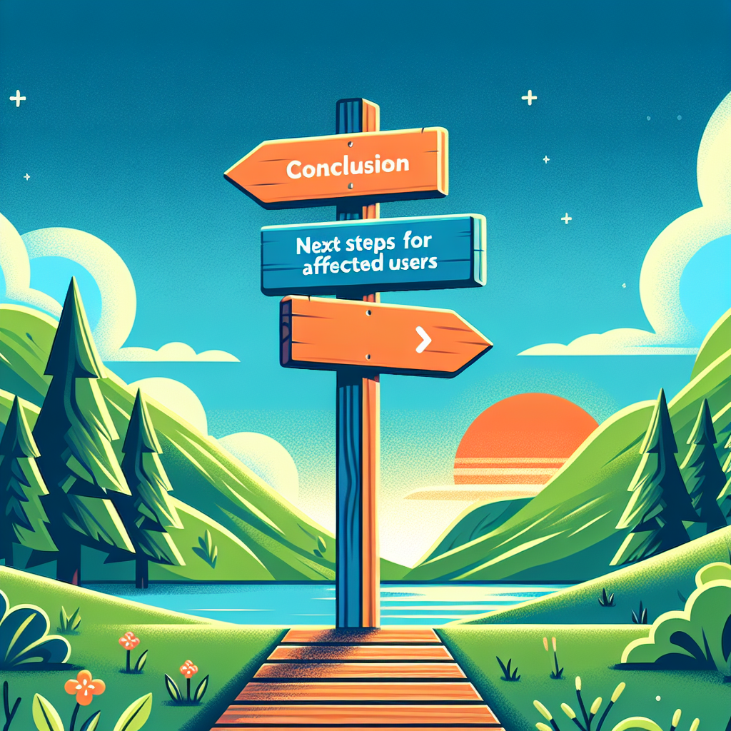- Conclusion and Next Steps for Affected Users